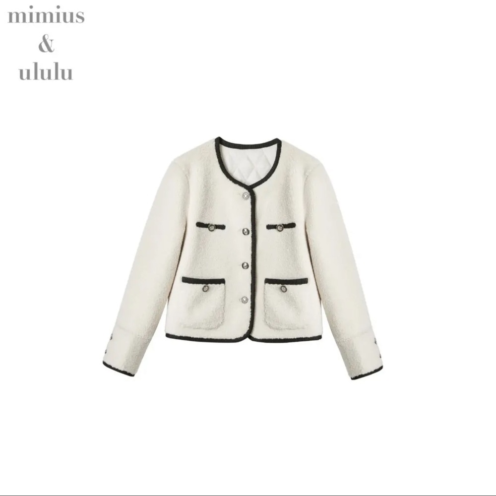 White- Fuzzy Short Jacket